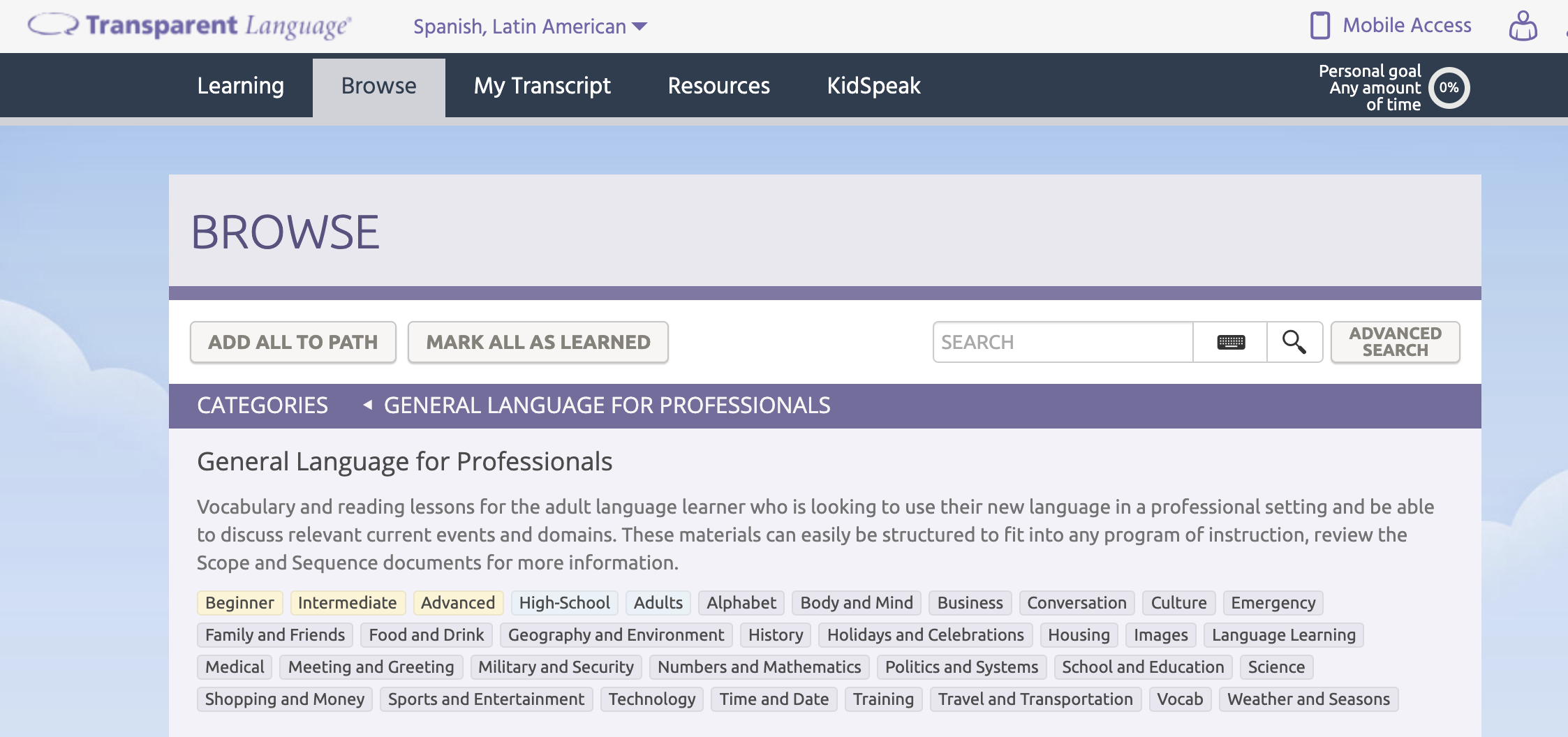 GeneralLanguageforProfessionalsTLO