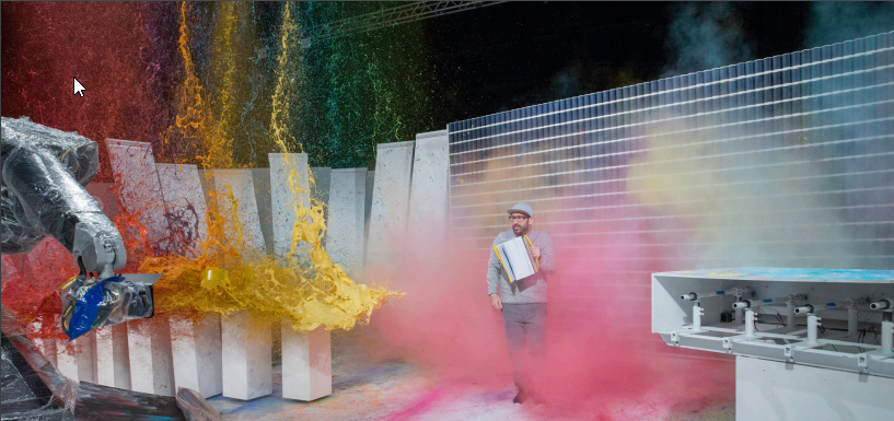 screenshot of OK Go's music video The One Moment