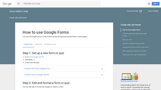 Google Forms