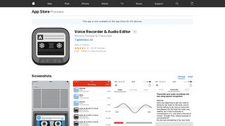Money rubber bitter Sports Voice Recorder and Audio Editor (App for iPhone and iPads)