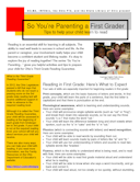 So You're Parenting a First Grader