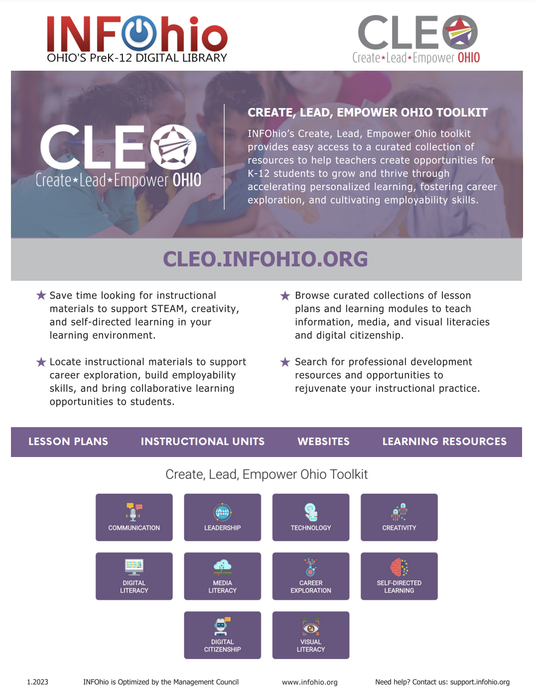 Create, Lead, Empower Ohio Flyer