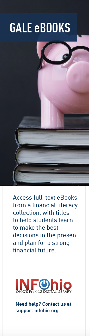 Financial Literacy eBooks (Gale) Bookmark 