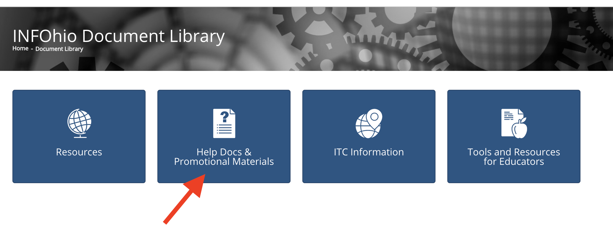 INFOhio's Document Library: Promotional Materials to Share