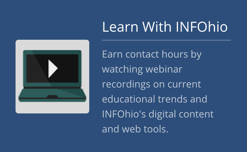 Recordings Now Available for the Spring Into Science Learn With INFOhio Webinar Series 