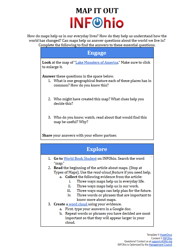 Map It Out HyperDoc Lesson Plan