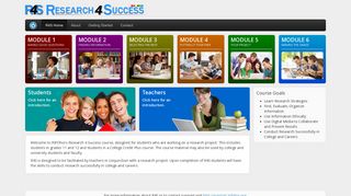 Teacher Guide: Research 4 Success (R4S)