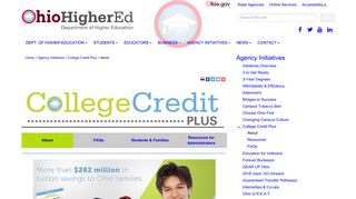 College Credit Plus: Ohio Department of Higher Education