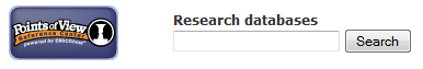 Points of View Reference Center (EBSCO) Search Box