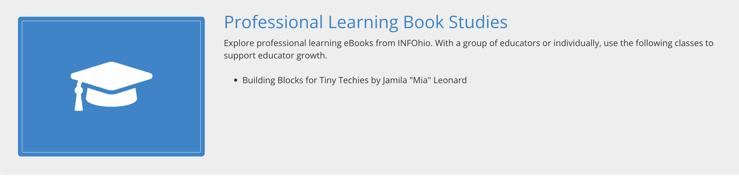 New Learning Pathway Developed for Professional Learning eBooks 